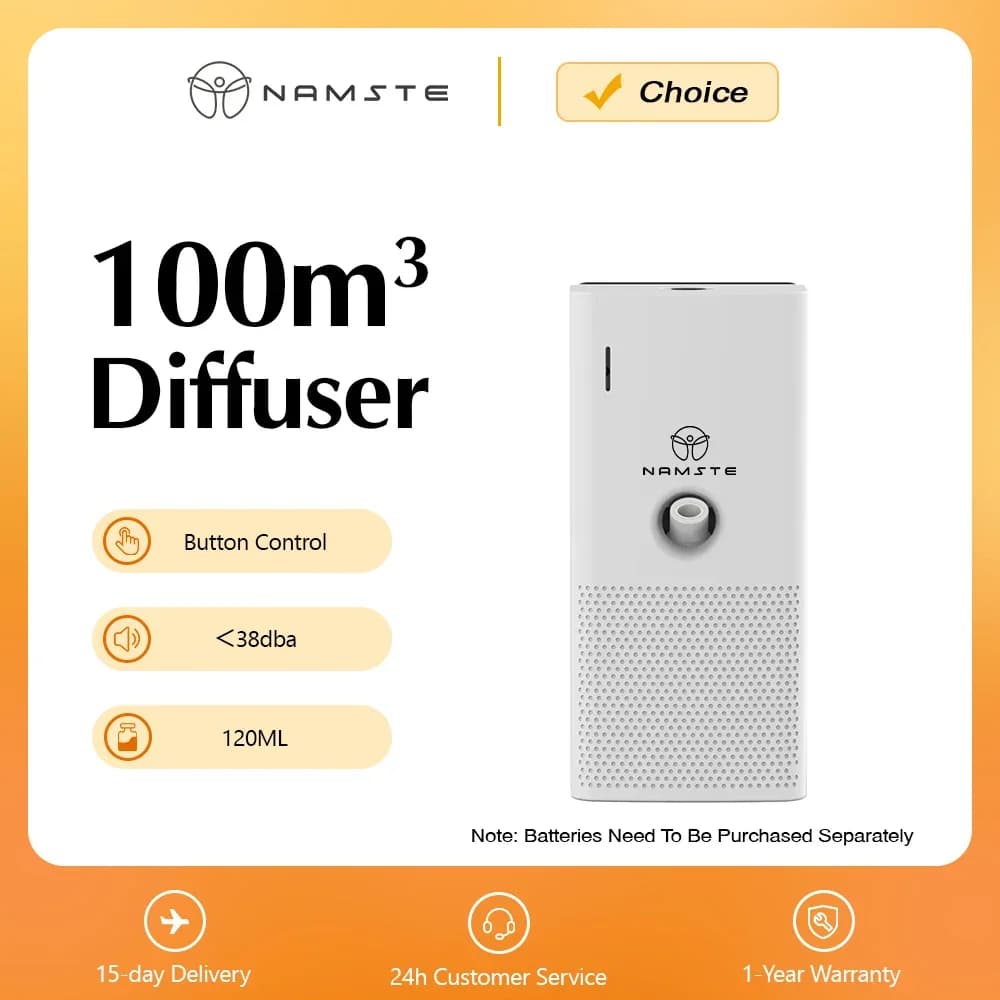 Namste 100m3 batterie diffuseur d'arôme parfum de pièce désodorisant maison arôme d'air pour petits 