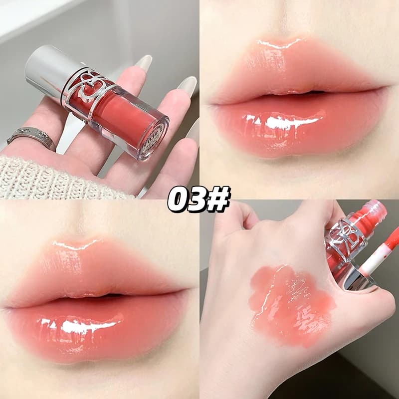 Gege Bear – brillant à lèvres à l'eau scintillante, maquillage hydratant et hydratant, rouge à lèvre