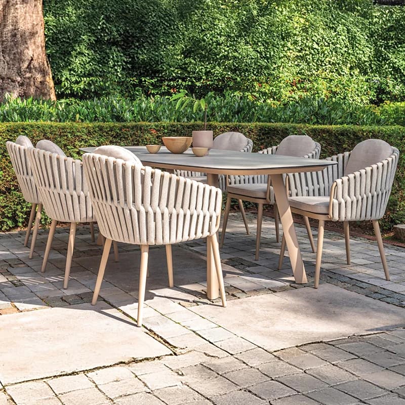 Tables et chaises d'extérieur, mobilier haut de gamme pour cour, résistant à l'eau, protection solai