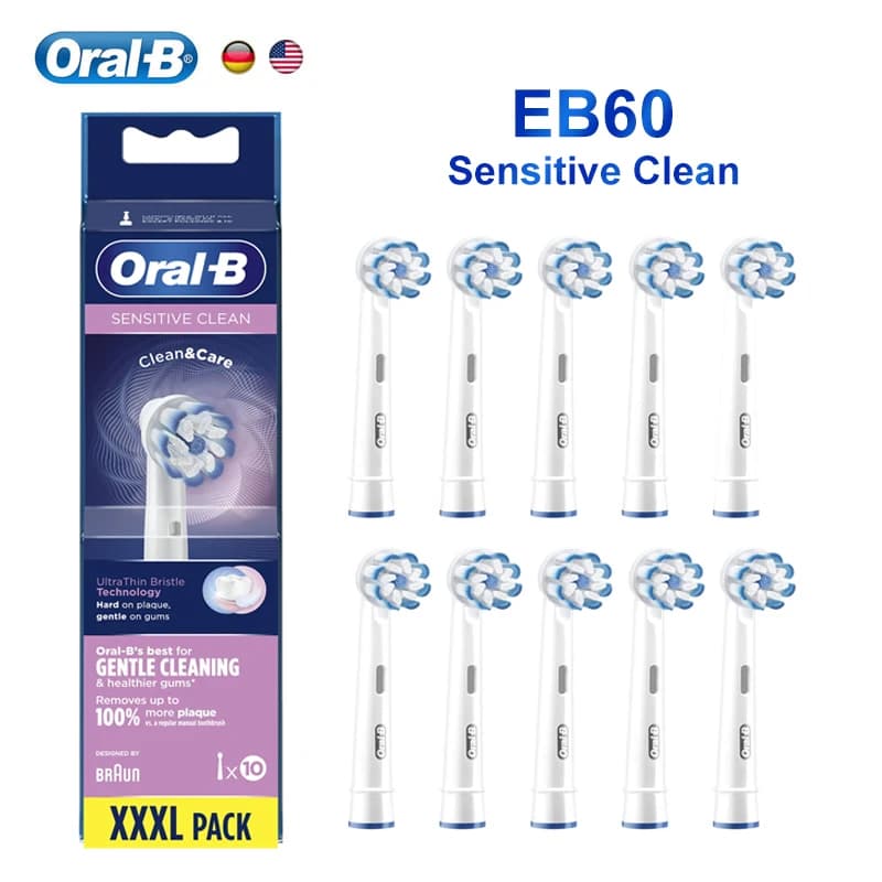 Oral-B EB60 Sensi têtes de brosse à dents électrique de remplacement ultra-minces propre et soin sen