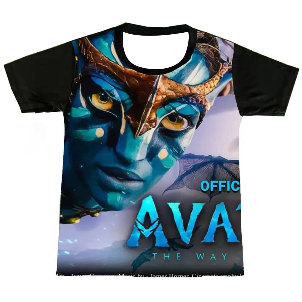 T-shirt imprimé en 3D Avatar : The Way of Water pour adultes et enfants, planète Pandora immersive, 