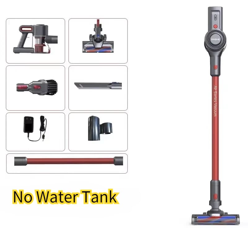 Aspirateur sans fil sec et humide avec réservoir d'eau, bâton d'aspirateur intelligent de 40 minutes