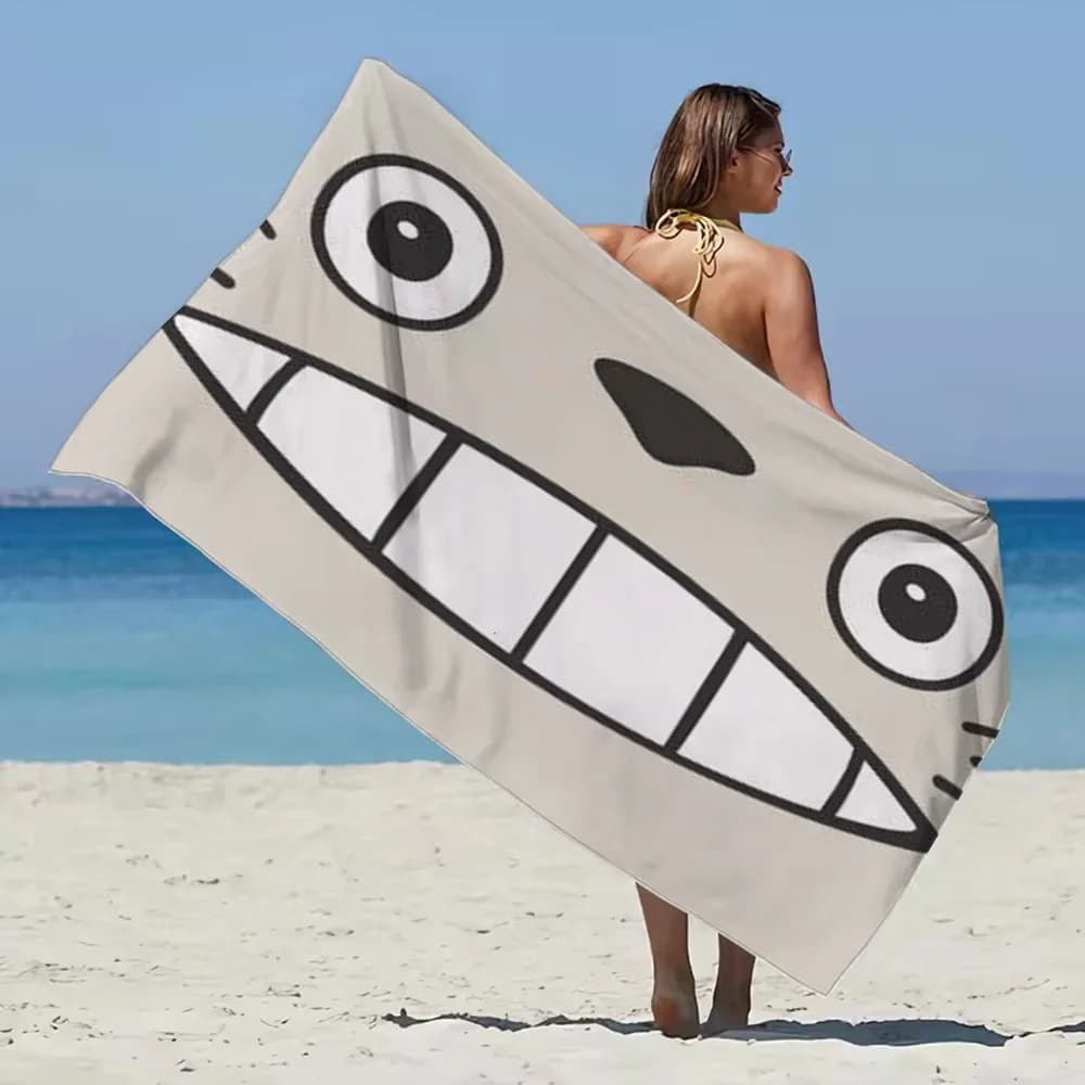 Totoros séchage rapide sèche-serviettes grande serviette de plage en coton homme Stiche serviettes d