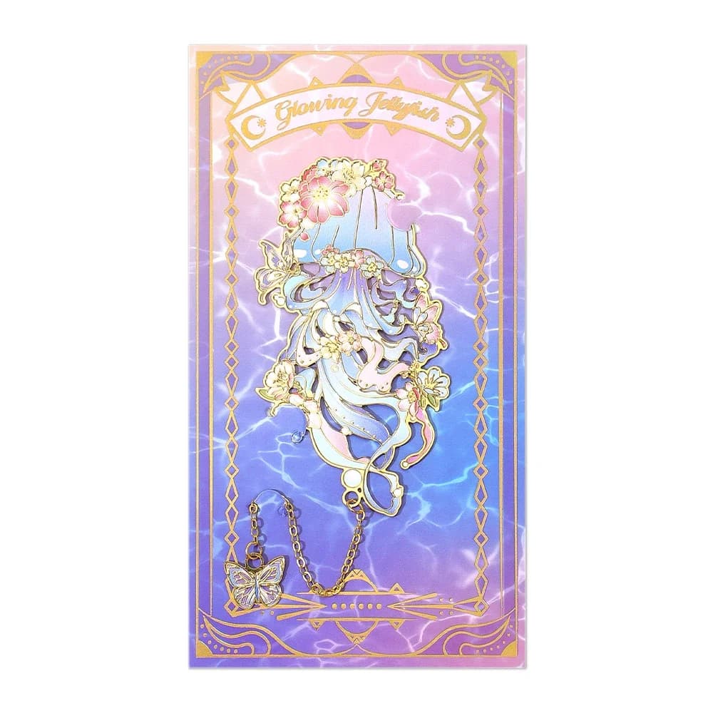 Marque-page en métal ajouré Océan de rêve avec pendentif pompon, accessoires pour les amoureux des l