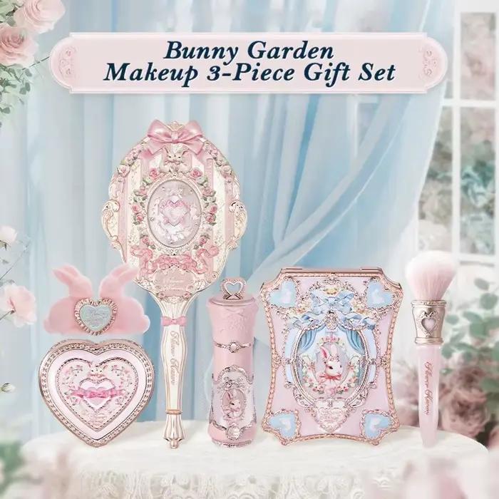 Coffret Cadeau Flowerknows Bunny Garden Collection : Palette Maquillage Haute Pigmentation, Baume à