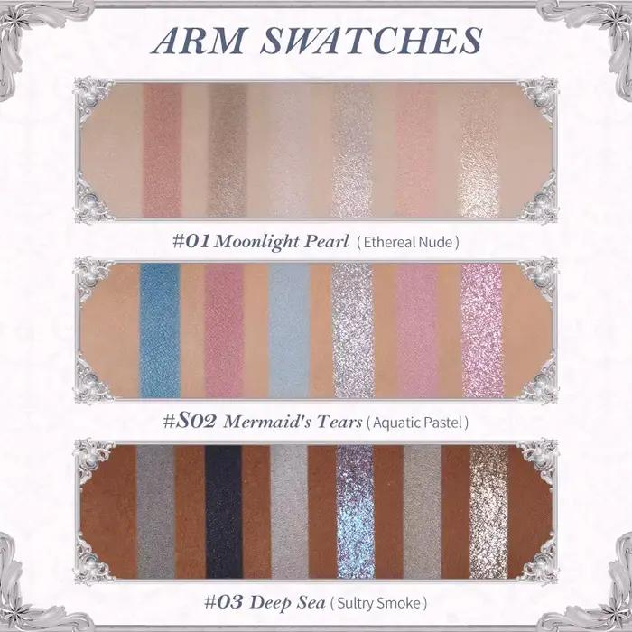 Flower Knows Shell's Jewel Collection Palette de maquillage 6 couleurs