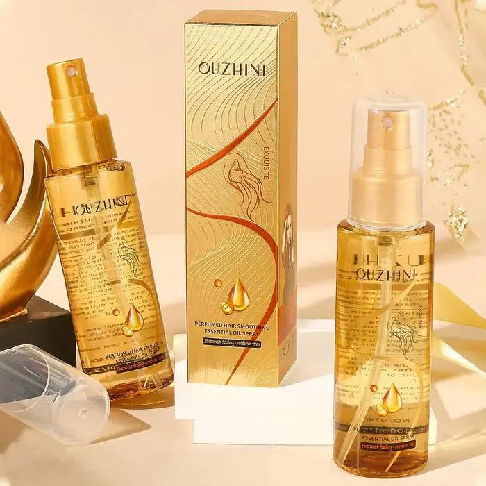 Le spray d'huile essentielle de soin capillaire nourrissant en profondeur peut augmenter la brillanc