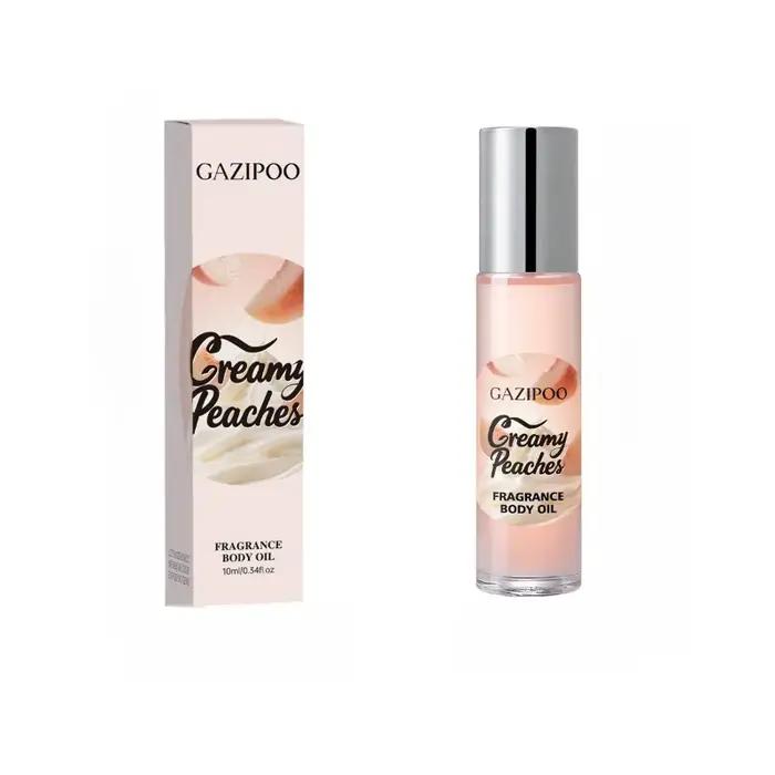 Parfum Roll-On Pêche pour Femme – Tenue Longue Durée, Doux, Frais, Crémeux, Élégant, Premium, Lisse,