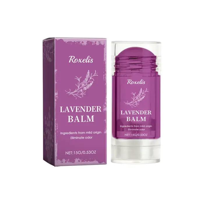 Parfum solide à la lavande Roxelis pour femmes, baume parfumé portable, parfum léger longue durée, f