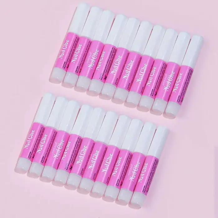 Colle Super forte pour faux ongles, 1/10/20 pièces, 2g, en acrylique, à pression, à séchage rapide,