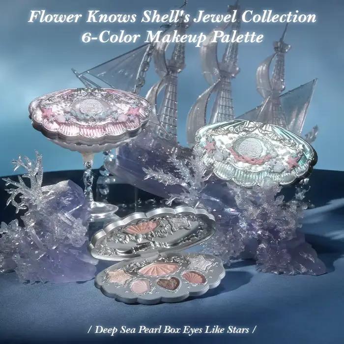 Flower Knows Shell's Jewel Collection Palette de maquillage 6 couleurs