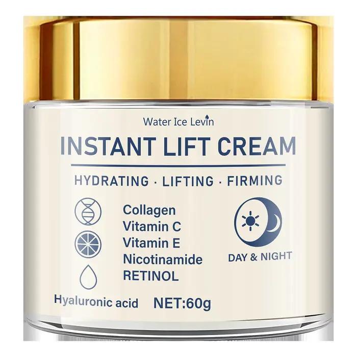 Crème raffermissante et liftante pour le visage - Riche en acide hyaluronique et en rétinol, resserr