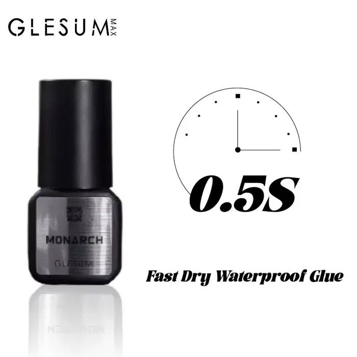 Glesum – colle pour cils de niveau principal, adhésif sec 0.8s, résistant à l'huile et à l'eau, temp