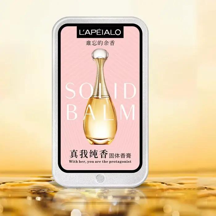 Baume solide parfumé aux phéromones pour femme, parfum longue durée, fragrance légère, parfum solide