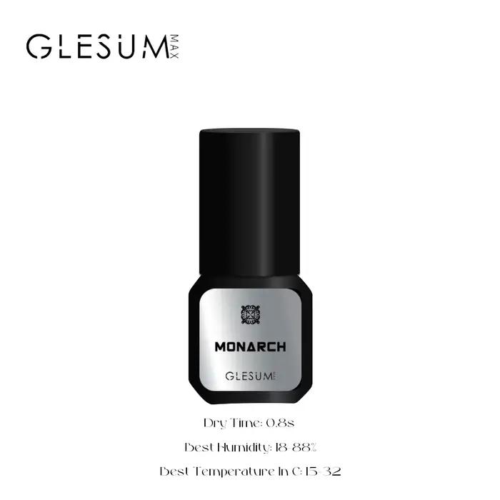 Glesum – colle pour cils de niveau principal, adhésif sec 0.8s, résistant à l'huile et à l'eau, temp