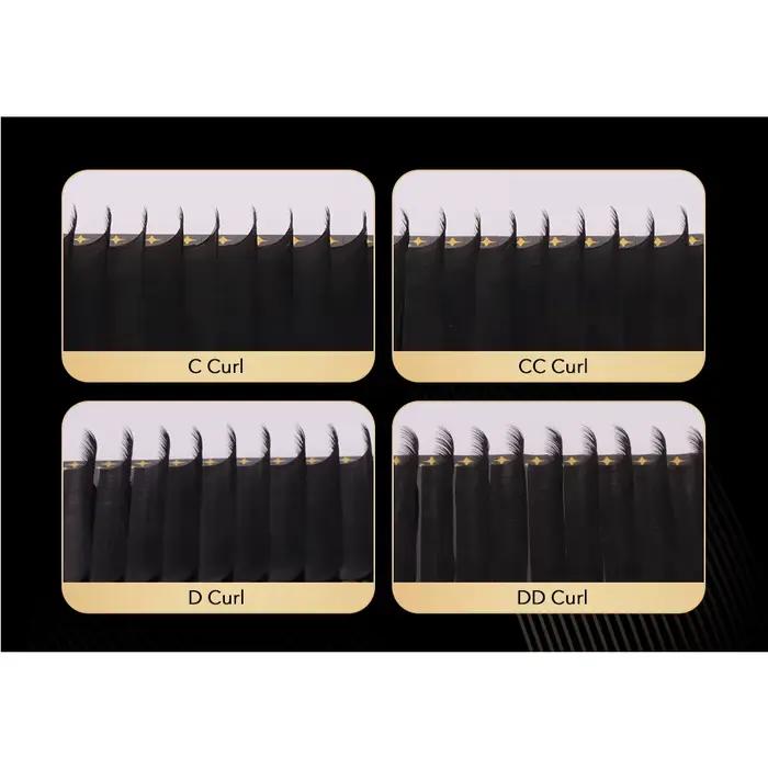 Lashprofessor-Extensions de cils en faux vison, doux, naturels, individuels, coréen, Pbt, volume rus