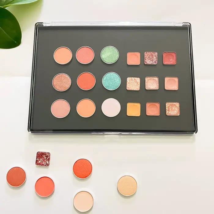 Grande Palette de fards à paupières magnétiques vides XL, boîte de rangement de maquillage, couvercl