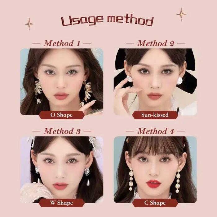 Flower Knows Strawberry Rococo Series Blush en relief 5g Blush en poudre