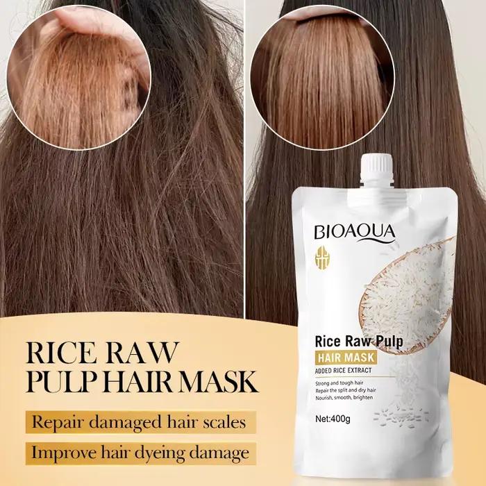 Masque capillaire à la kératine magique, 10/30/50/100/400g, 5 secondes, réparation des cheveux crépus endommagés, doux, lisse et brillant, riz hydratant, soins capillaires