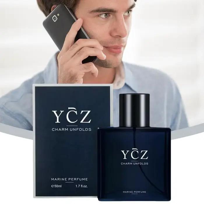 YCZ Blue Parfum pour homme Cologne senteur boisée