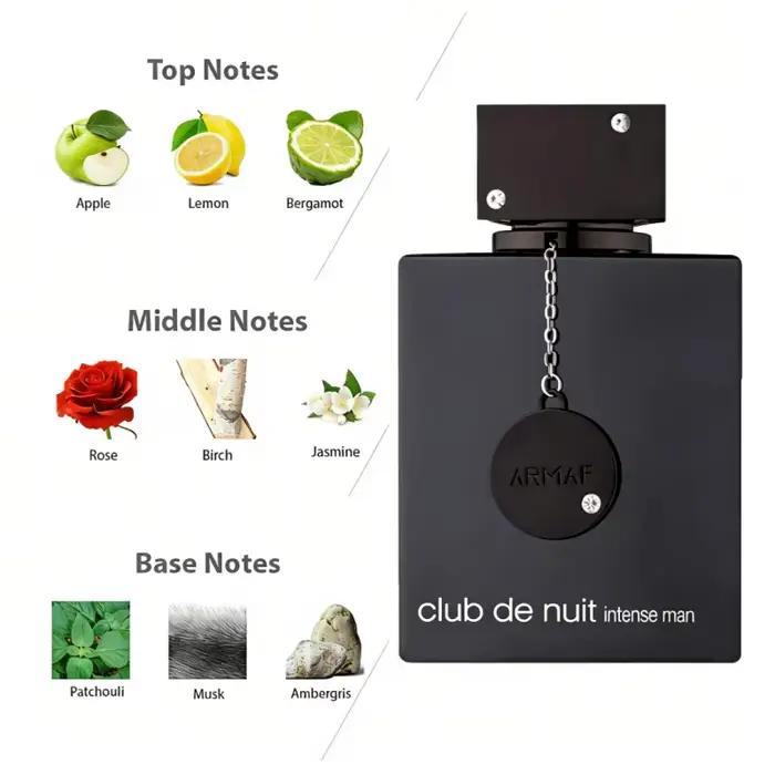 Parfum pour homme 105ML Club Party, unisexe, boisé, longue tenue, Moyen-Orient, Dubaï