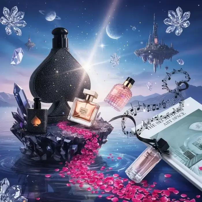 Coffret cadeau de parfum pour femme de 4 parfums floraux Woody longue durée 105 ml Collection