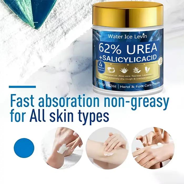 Crème pour les mains et les pieds à l'urée et à l'acide salicylique - Formule naturelle