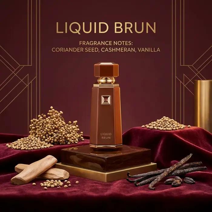 Parfum arabe longue tenue liquide Brun Cocoa Morado Azzure Aoud French Avenue Fragrance Woody Spicy Vanilla