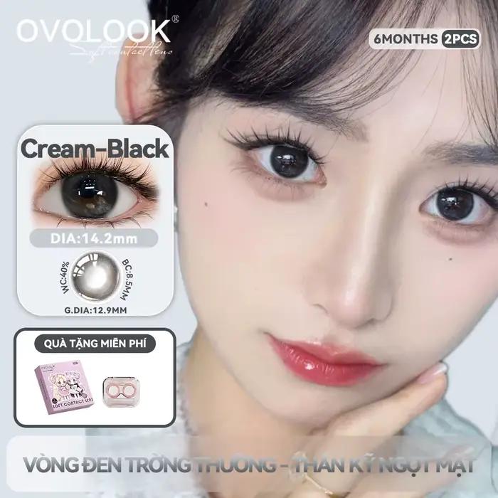 OVOLOOK - 2 paires de lentilles de contact colorées effet nacré bleu brillant