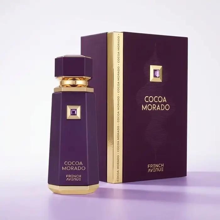 Parfum arabe longue tenue liquide Brun Cocoa Morado Azzure Aoud French Avenue Fragrance Woody Spicy Vanilla
