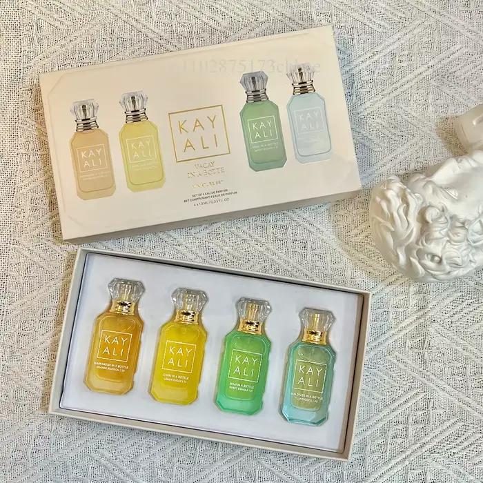 KAYALI Coffret de 4 mini-parfums 10ml Vanille Oud Floral Fruité Oriental Longue Durée Unisexe Eau de Parfum