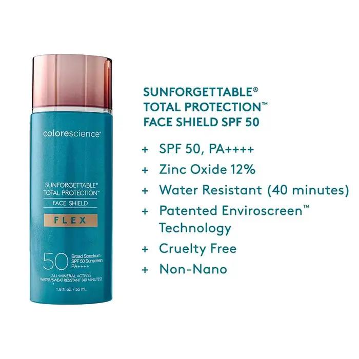 Fond de teint Colorescience Sunforgettable Total Protection avec SPF - Hydratant teinté naturel pour tous types de peau