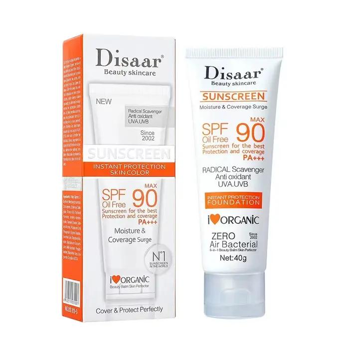 Crème solaire blanchissante pour le visage et le corps