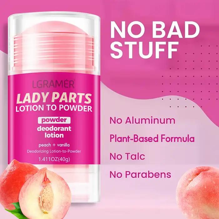 Lotion déodorante pêche vanille pour femmes