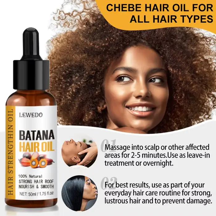 Huile de Batana pour la croissance des cheveux, extrait de plante 100% naturel pur, répare les cheveux endommagés pour l'épaisseur des cheveux et le cuir chevelu, huile essentielle de soin capillaire