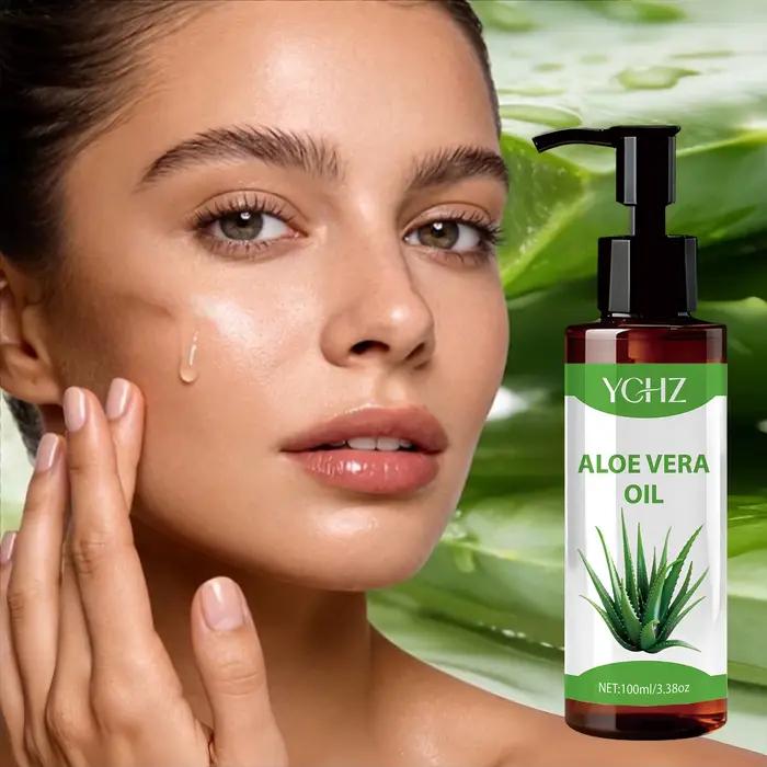 Huile d'aloe vera 100% naturelle - Formule à absorption rapide et non grasse