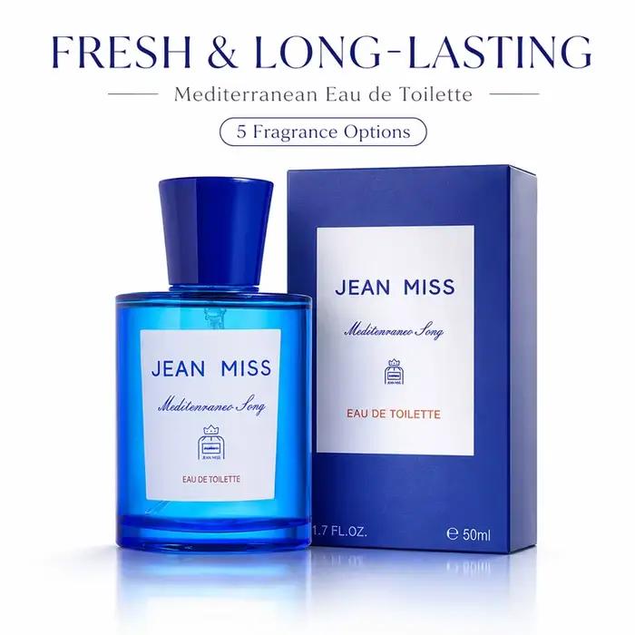 EDT Parfum Homme Femme Agrumes Océaniques 50ml Méditerranéen Longue Durée Eau de Toilette Fraîche Usage Quotidien Marque Parfumée