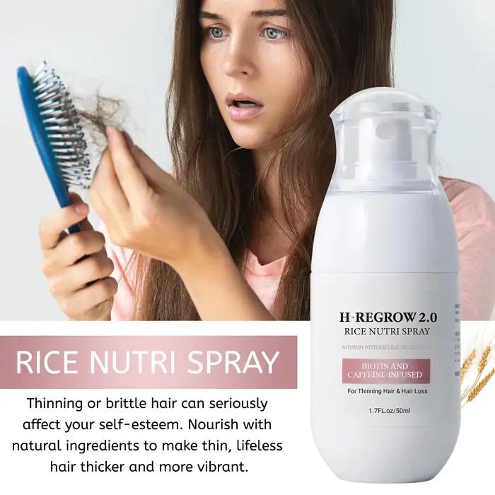 Spray pour cheveux, eau de riz