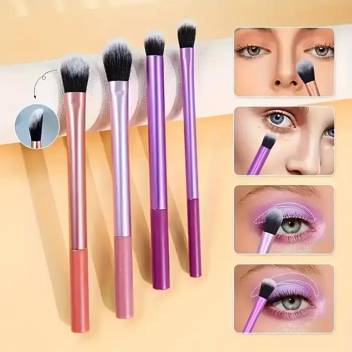 Kit de pinceaux de maquillage synthétiques doux