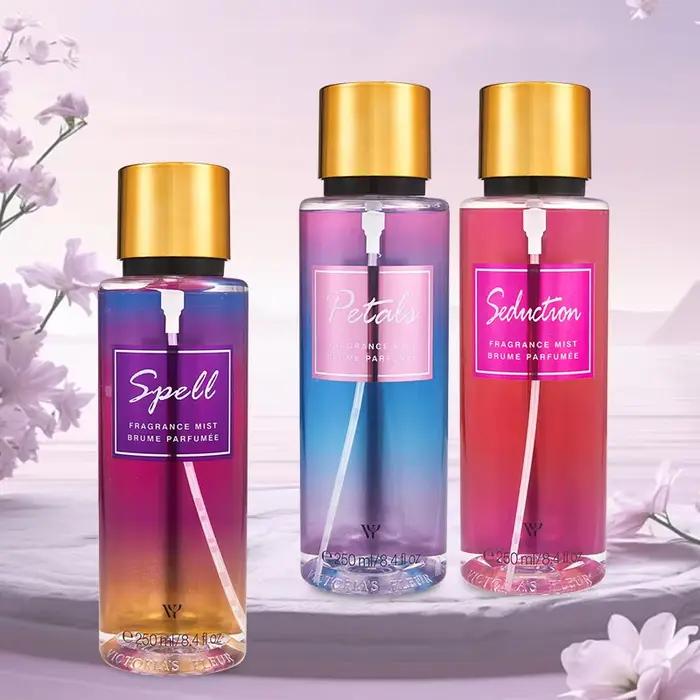 Fleur saison femmes Victoria parfum longue durée Spray 250ml vanille Secret charme brume