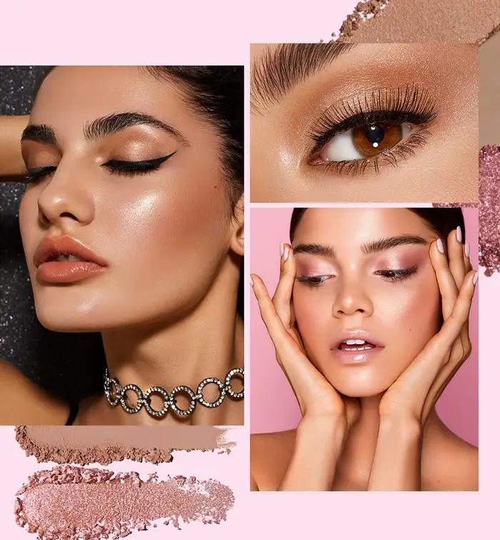 Palette de maquillage portable multifonctionnelle