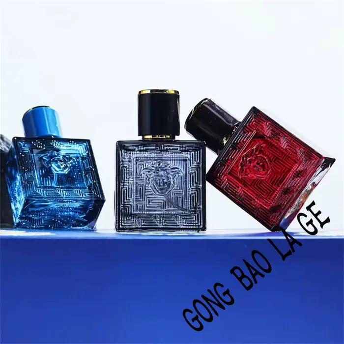 Marque 90ml hommes parfum coffret cadeau 3 pièces ensemble charmant homme Colognes