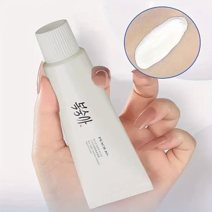 Crème isolante hydratante Peach Jo+ à l'eau de riz