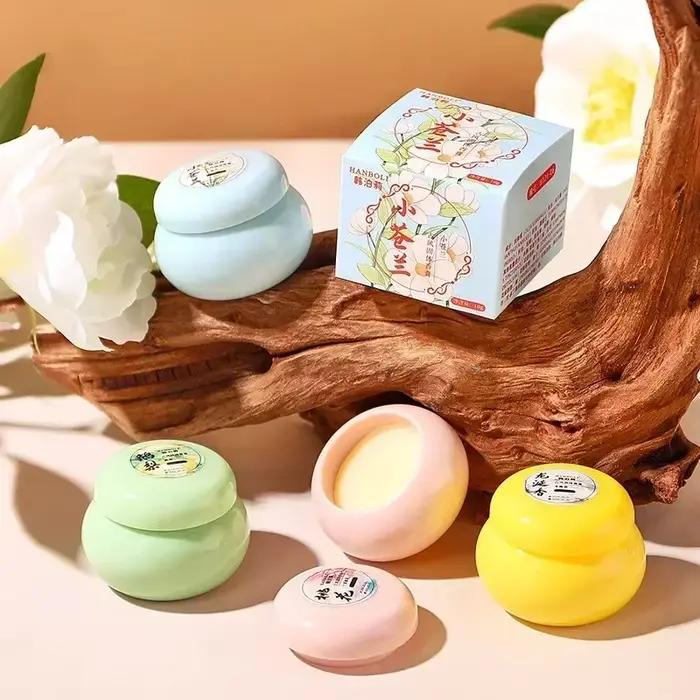 Femme gardénia solide parfum Portable