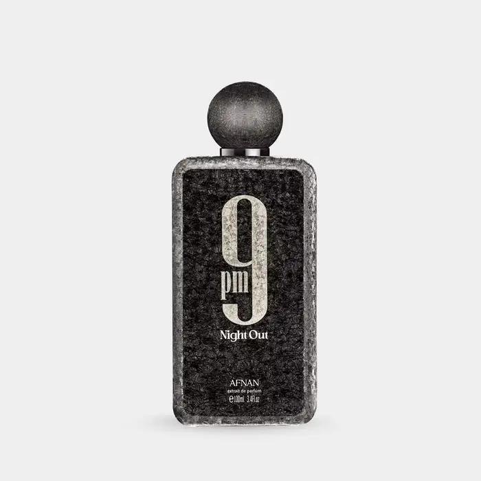 Afnan 9 PM Night Out 100ml Eau de Parfum Longue Durée Fruité Boisé Frais Attrayant Essentiel pour les Rendez-vous et Soirées Authentique