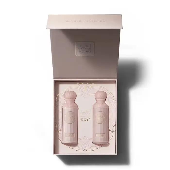 Ensemble de parfums Gissah Akoya pour femmes 90ML X 2 Parfum floral longue durée Flacon élégant Idéal pour un usage quotidien et pour offrir en cadeau