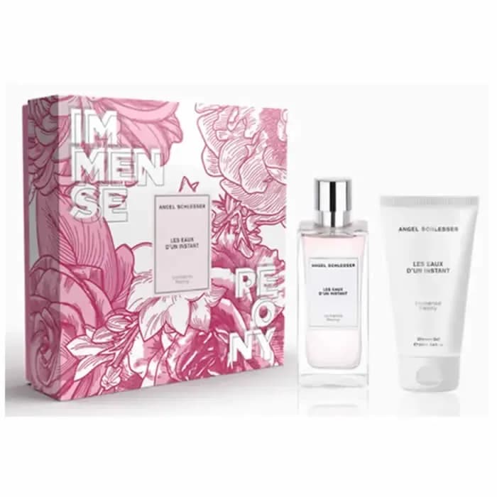 Angel Schlesser Les Eaux D'Un Instant Immense Peony Eau De Toilette Spray 100ml Coffret 2 Produits