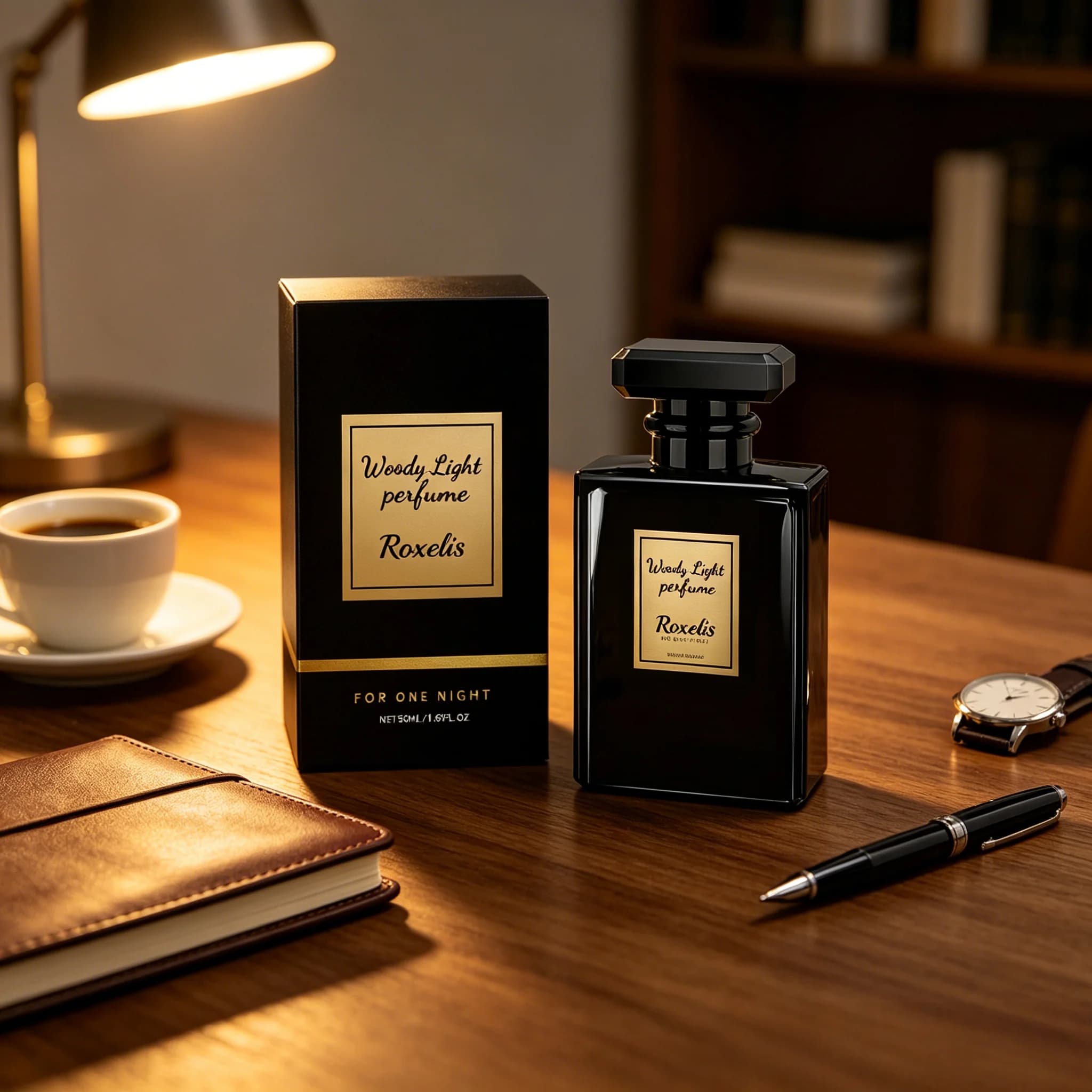 Parfum ROXELIS Woody Light, fragrance longue durée, eau de toilette élégante, fraîche et naturelle,