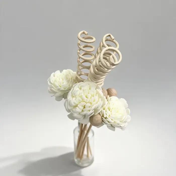 9 bâtonnets diffuseurs de parfum en rotin artificiel, recharge pour diffuseur d'arômes, bricolage floral