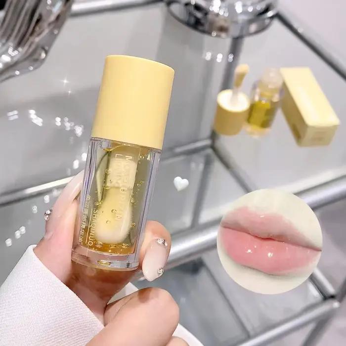 Huile Hydratante Transparente et Légère pour Soin de Maquillage Brillant à Lèvres, Hydratation et Brillance Durables, Lèvres Élégantes et Eclatantes Occasions Spéciales